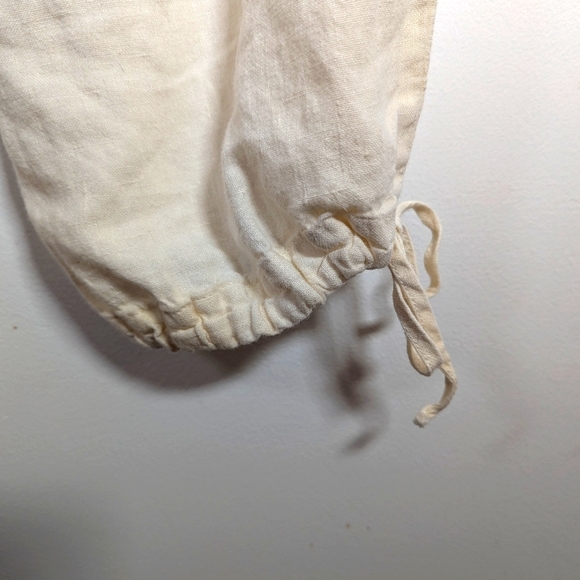 Flax Linen Cargo Jogger Pants S - Picture 7 of 9